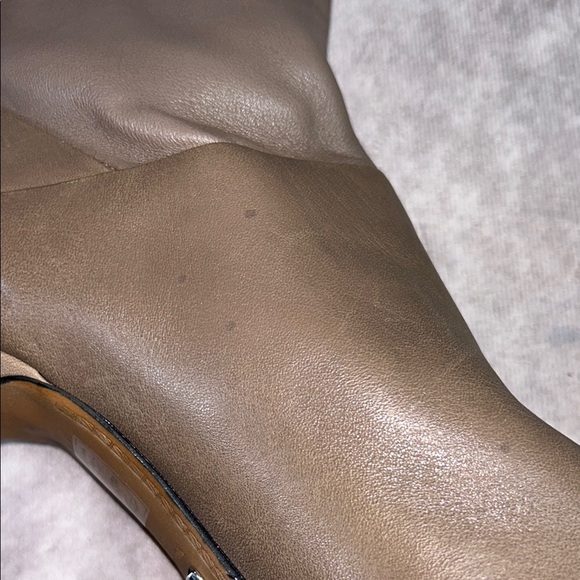 EUC Reiss CARRIE Ankle Boots Leather Taupe Brown Grey Almond Toe Shoes 39 - Picture 11 of 15